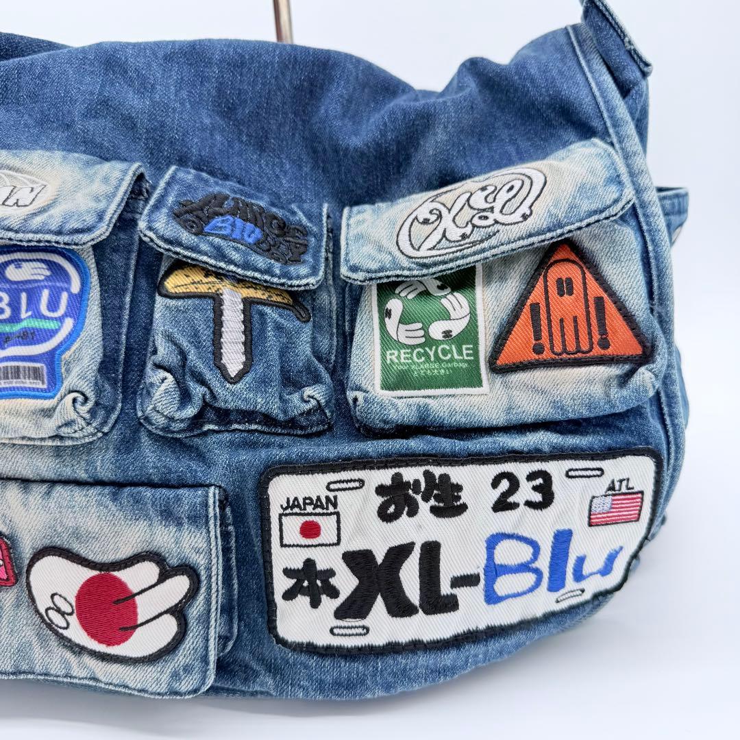 XLARGE Blu Boy ブルボーイ デニム ショルダーバッグ インディゴ