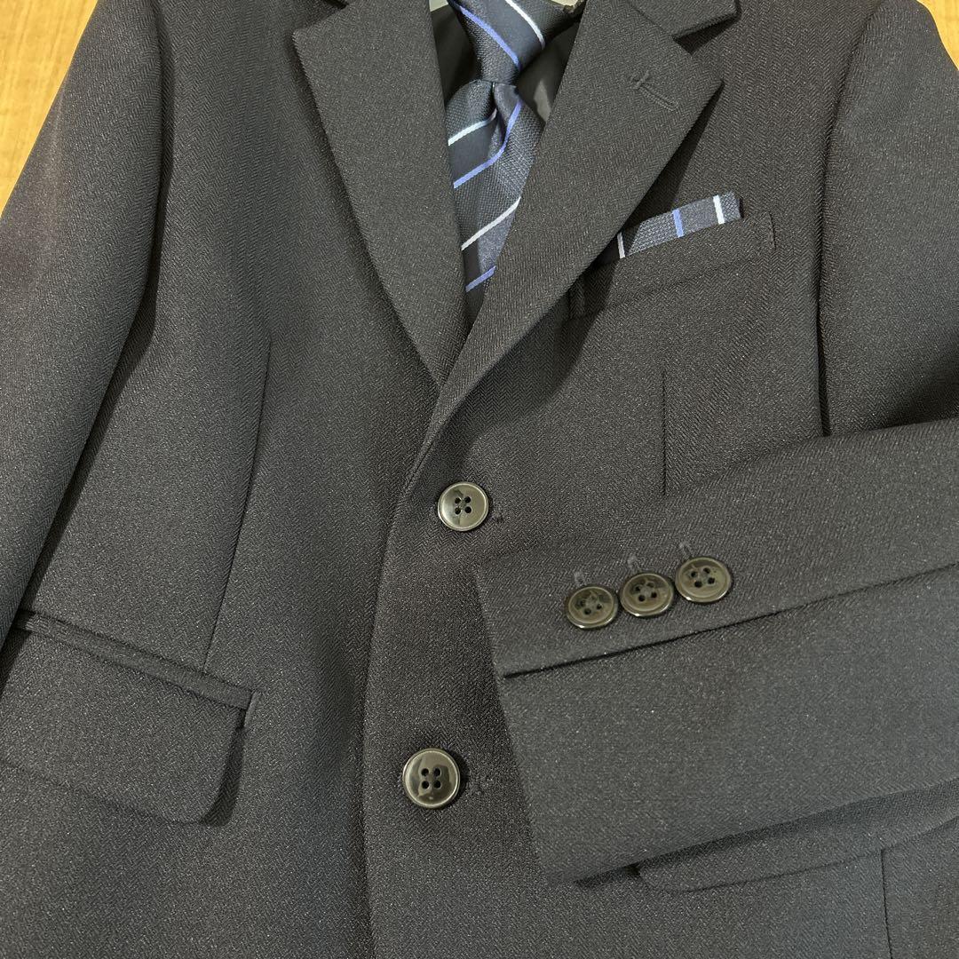 【ほぼ新品】キッズ スーツ 5点セット 110 紺 ネイビー レディフレディ