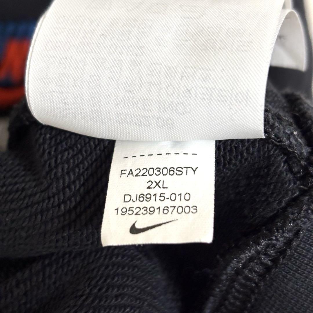 NIKE ナイキ SWOOSH 刺繍ロゴ スウェット トレーナー 黒 2XL