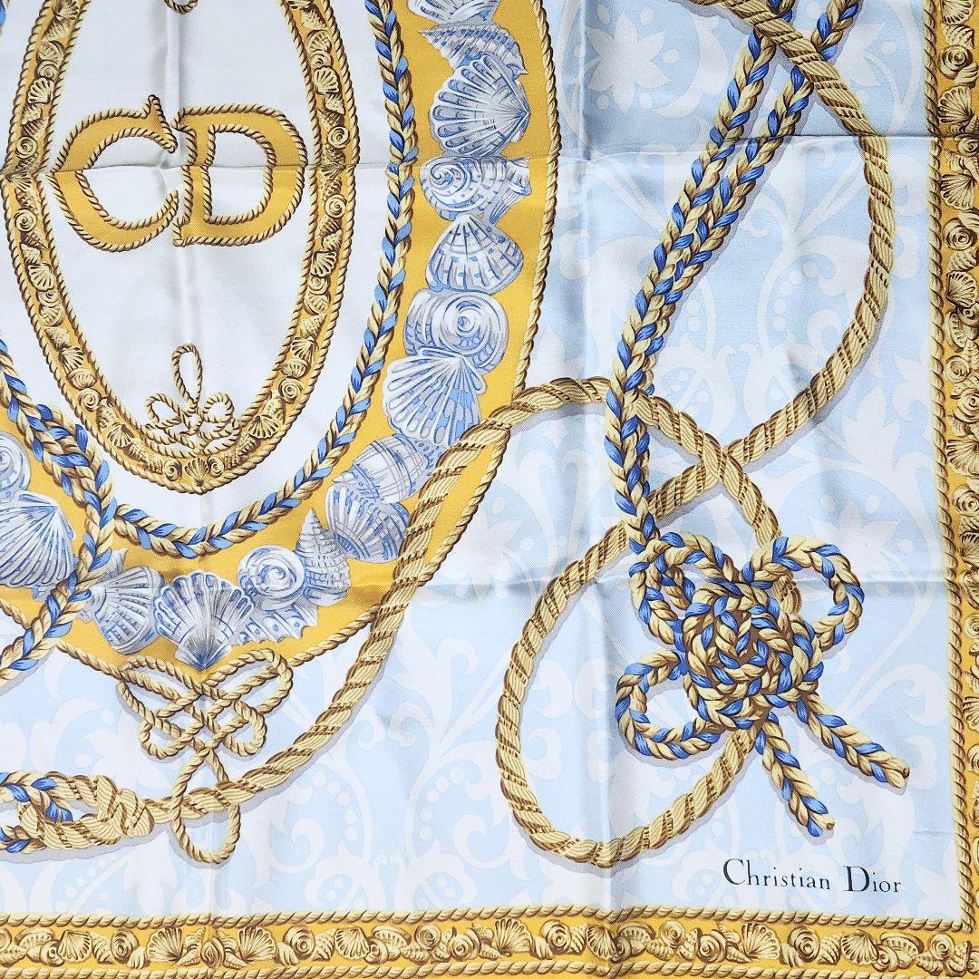 クリスチャンディオール☆Christian Dior☆夏柄シルクスカーフ