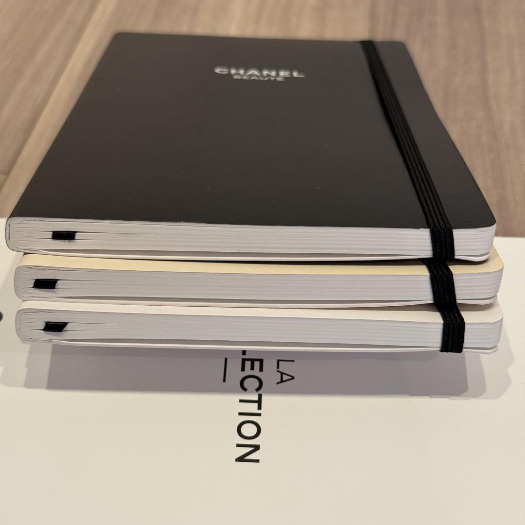 CHANEL ノート ブック3色セット CHANEL La Collection Novelty Note Book 3 Set Black White