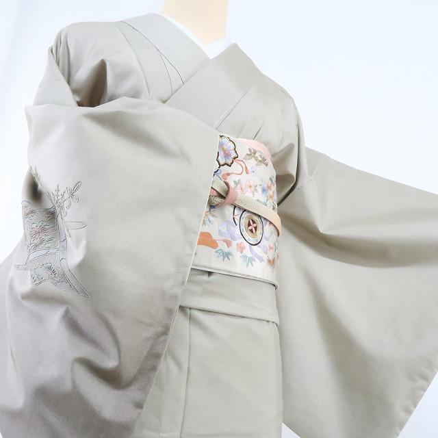 Y1469◇美品未着用 正絹 蘇州刺繡 手縫い仕立て 宝尽くし 紬訪問着 着物