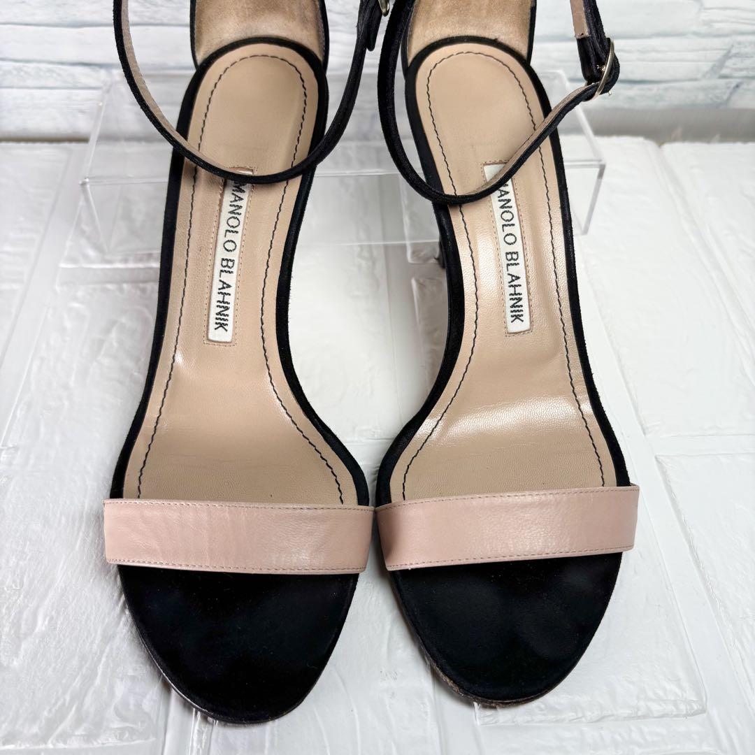 MANOLO BLAHNIK マノロブラニク パンプス　ストラップ　ブラック