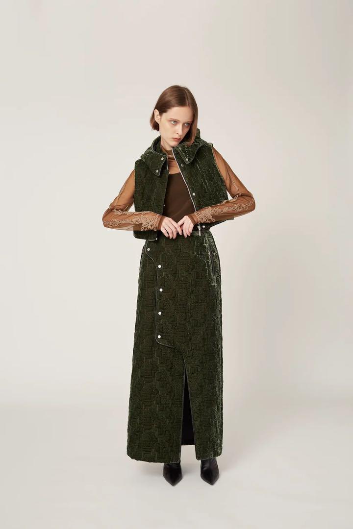 MURRAL Scenery embroidery sheer top