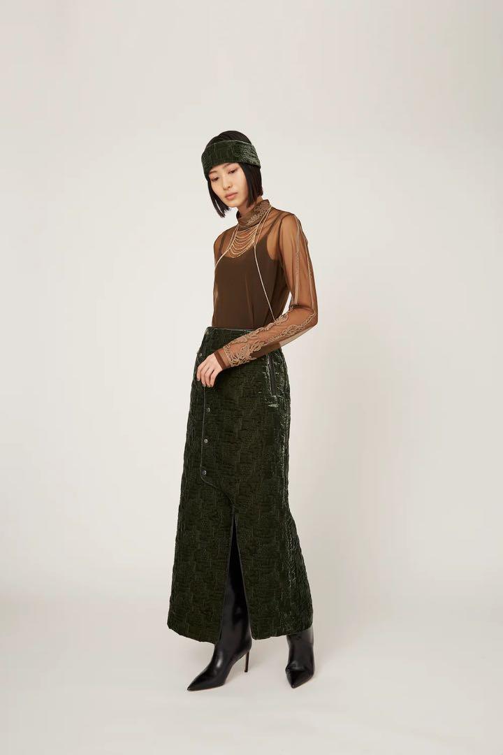 MURRAL Scenery embroidery sheer top