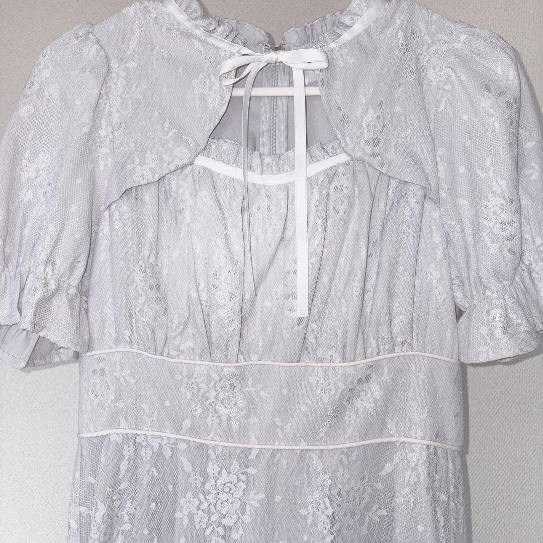 evelyn レースチョーカーOP アイスグレー 水色 evelyn レースチョーカーOP アイスグレー 水色 - メルカリ