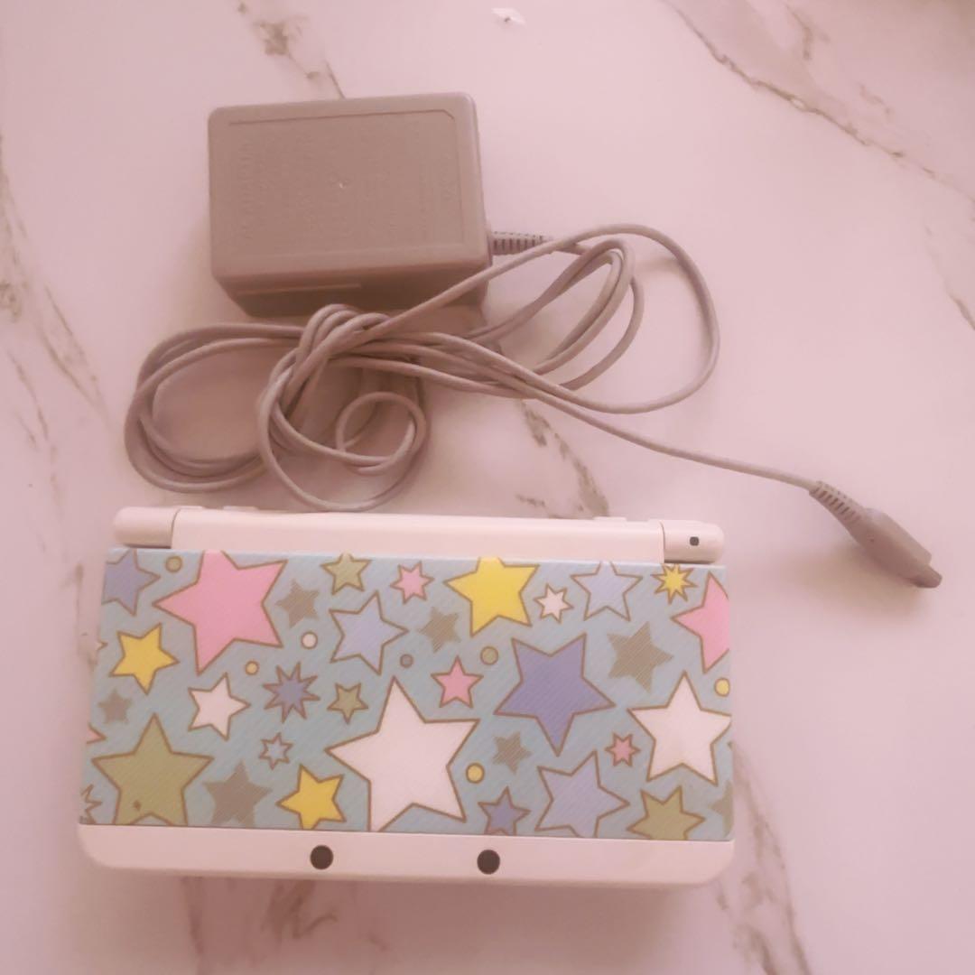 カスタム星柄 New 3DS 本体 充電器付き