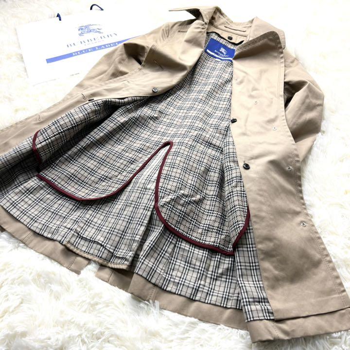 SALE新品 美品 ライナー 36 S 7PRVY-m55543617687 バーバリーブルーレーベル トレンチコート ノバチェック 新品高品質