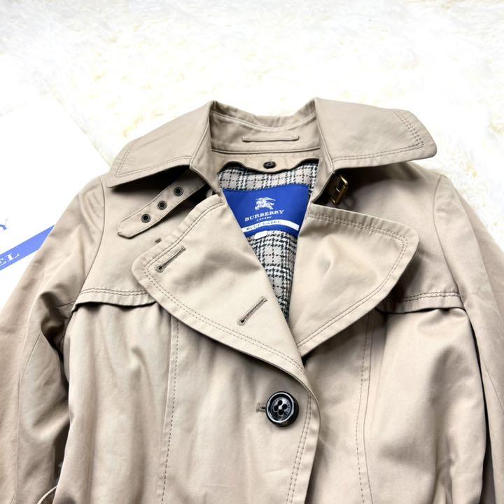 SALE新品 美品 ライナー 36 S 7PRVY-m55543617687 バーバリーブルーレーベル トレンチコート ノバチェック 新品高品質