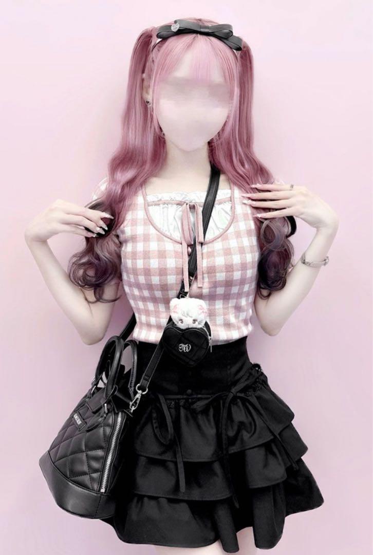イモちゃん ミシェルマカロン はにみゅ ティアードフリルスカートスカート