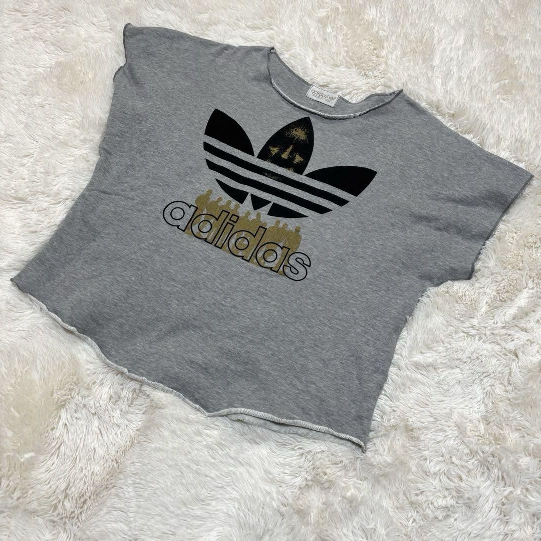 adidas アディダス 90’s ヴィンテージ デサント グレー トレフォイル