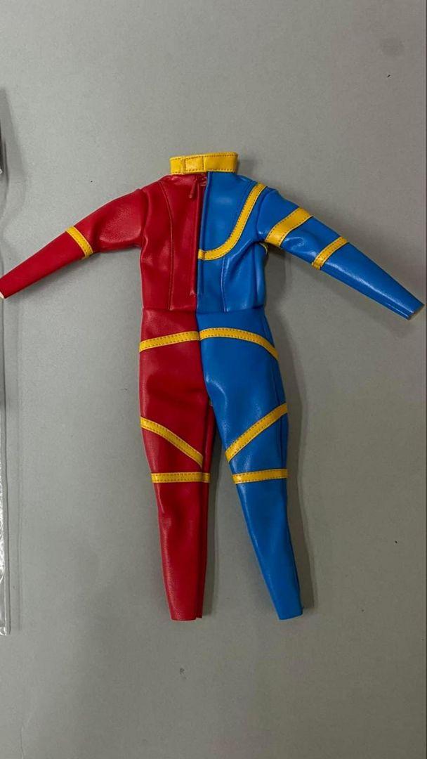 超高精密 DX人造人間キカイダー 1/6 用 自作着せ替え合皮スーツ 不良品 超高精密 RAH DX人造人間キカイダー 1/6 用 自作着せ替え合皮