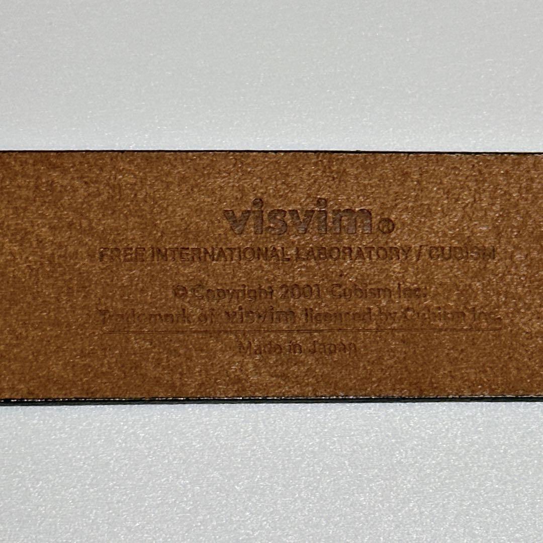 良品 visvim YOGI BELT ブラック W34 レザーベルト
