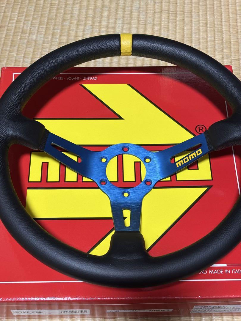 MOMOステアリング mod.08 M-59 35φ レザー ホーンボタン有