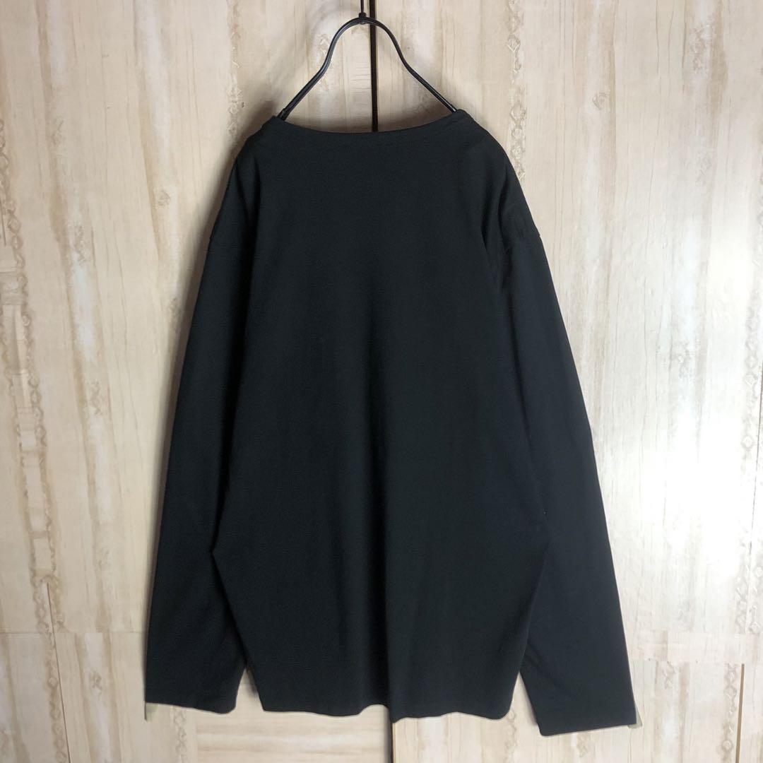 MONCLER モンクレール ロングtシャツ ビックワッペン パイル刺繍ロゴ付き