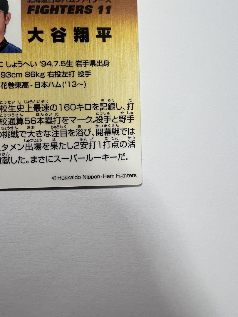 大谷翔平　2013年　カルビー