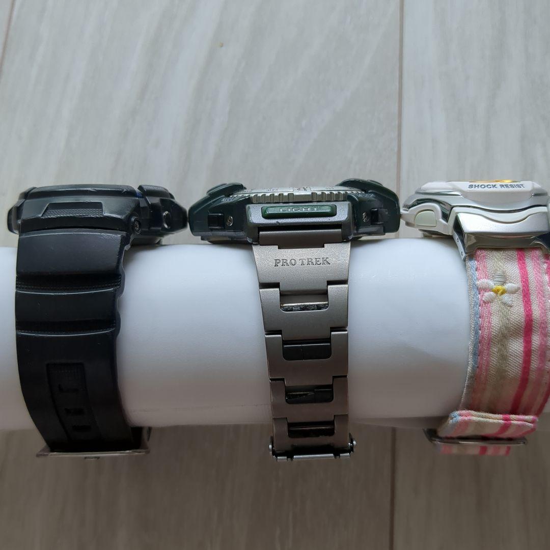 【ジャンク】G-SHOCK、PRO TREK、Baby-G 　セット