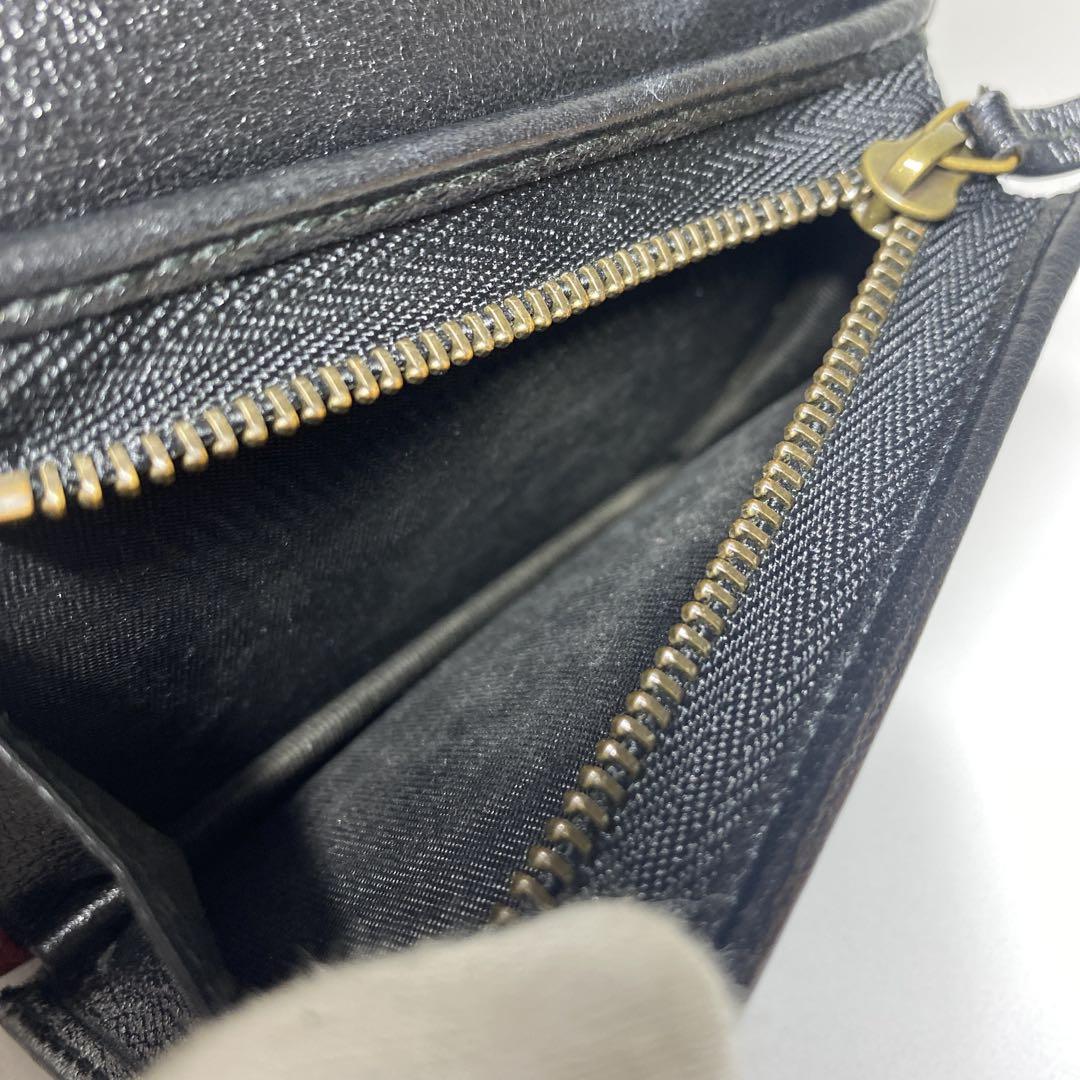 極美 GUCCI キルティング レザー GG マーモント ミニ ウォレット 財布