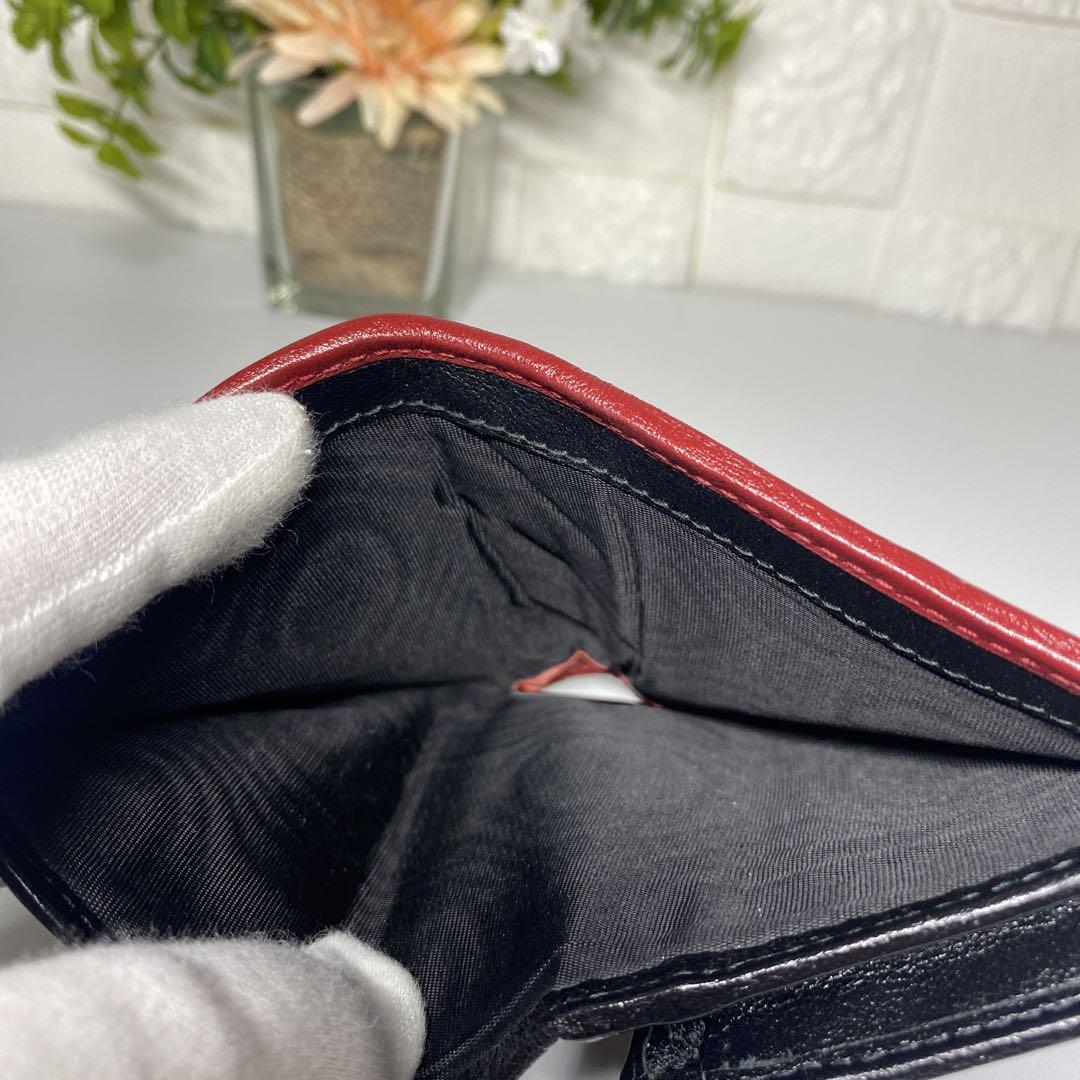 極美 GUCCI キルティング レザー GG マーモント ミニ ウォレット 財布