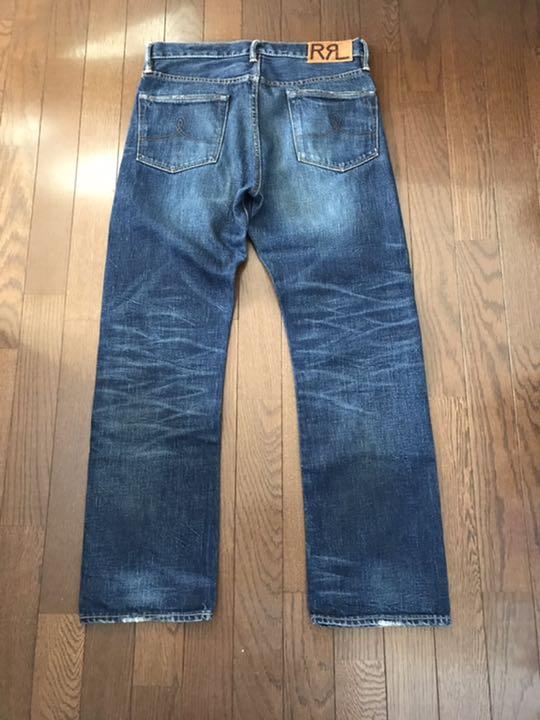 新作品質保証 RRL ダメージ加工 赤耳 A6XsT-m55566611731 ダブルアールエル セルビッチデニムパンツ NEW国産