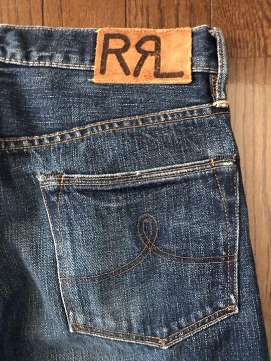 新作品質保証 RRL ダメージ加工 赤耳 A6XsT-m55566611731 ダブルアールエル セルビッチデニムパンツ NEW国産