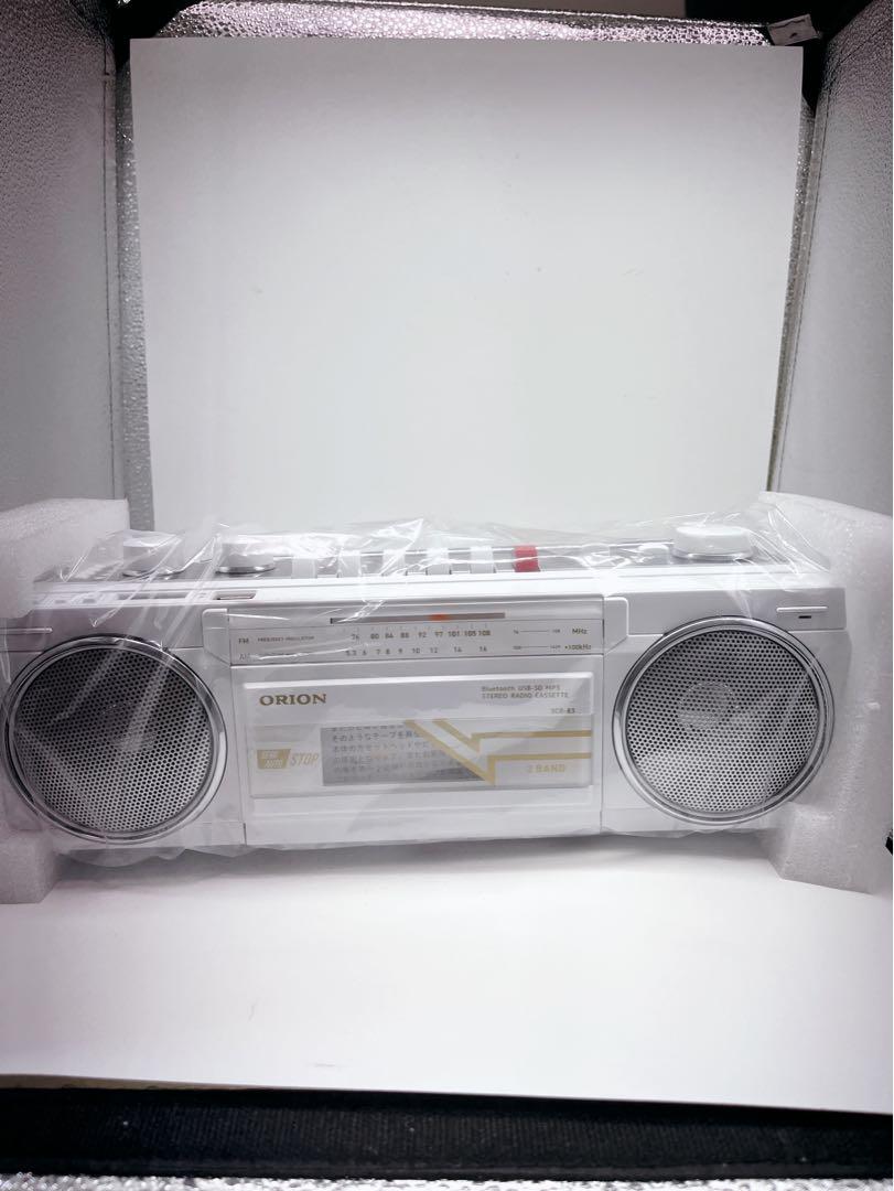 【未使用】SCR-B3 ホワイト Bluetooth ステレオラジカセ