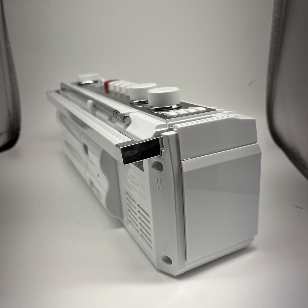 【未使用】SCR-B3 ホワイト Bluetooth ステレオラジカセ