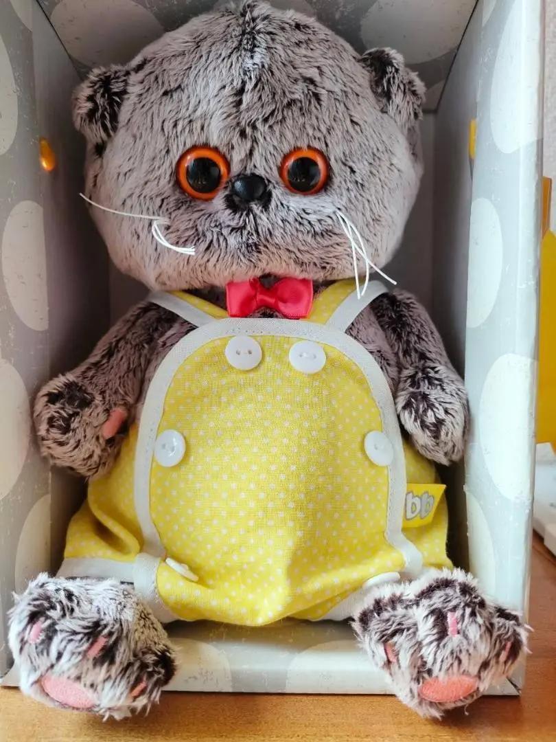上品なファッション BBB082】20cm ブディーバーサ 猫のぬいぐるみ：バーシックBABY クラフト・布製品