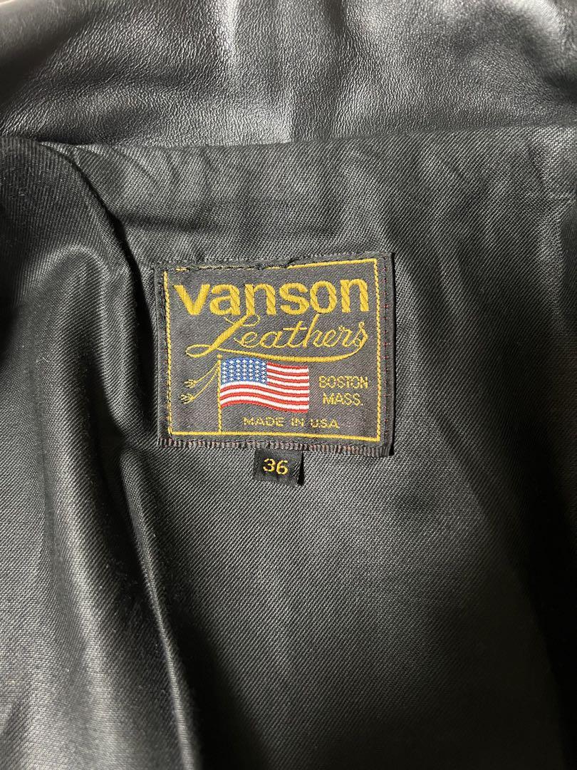 vansonレザージャケット革ジャンサイズ36