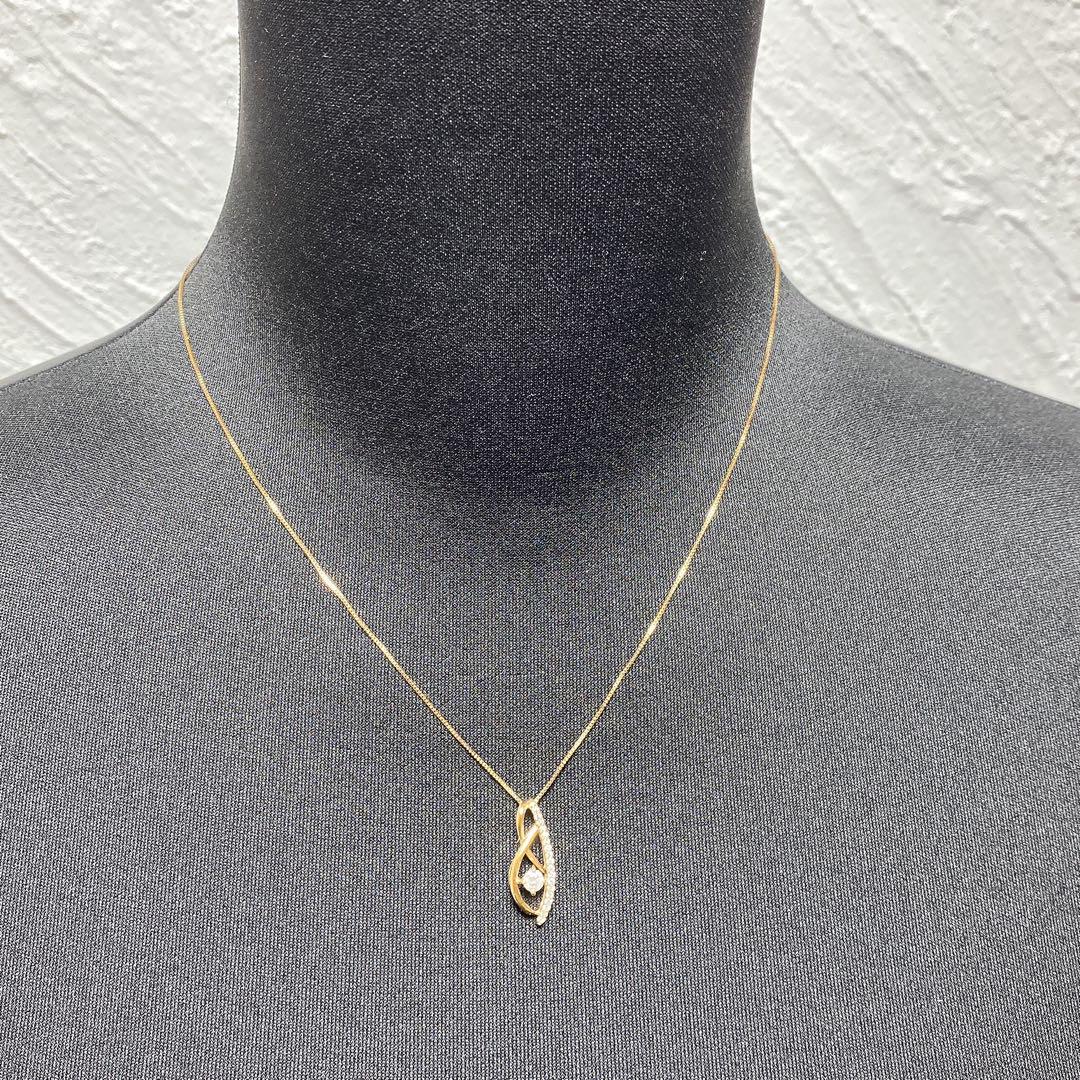 ダイヤモンド0.26ct K14 ネックレス