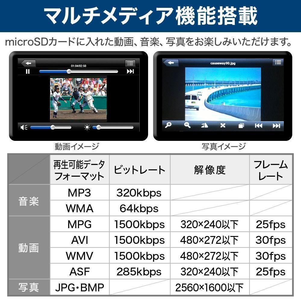 2023最新地図搭載 7インチ ポータブル カーナビ ワンセグ オービス対応