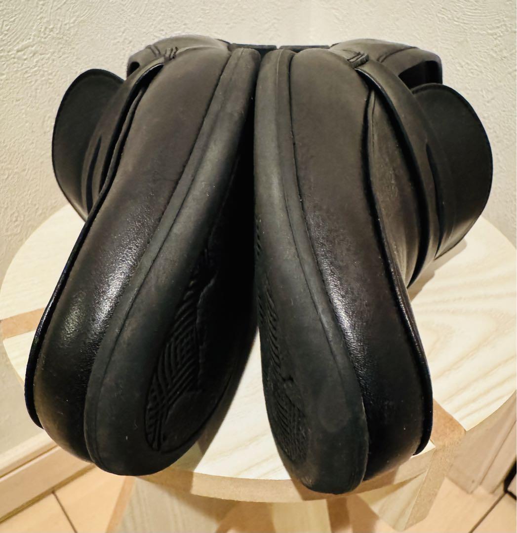 〈ショセ　chausser トラベルシューズ　TR-016 コインローファー黒