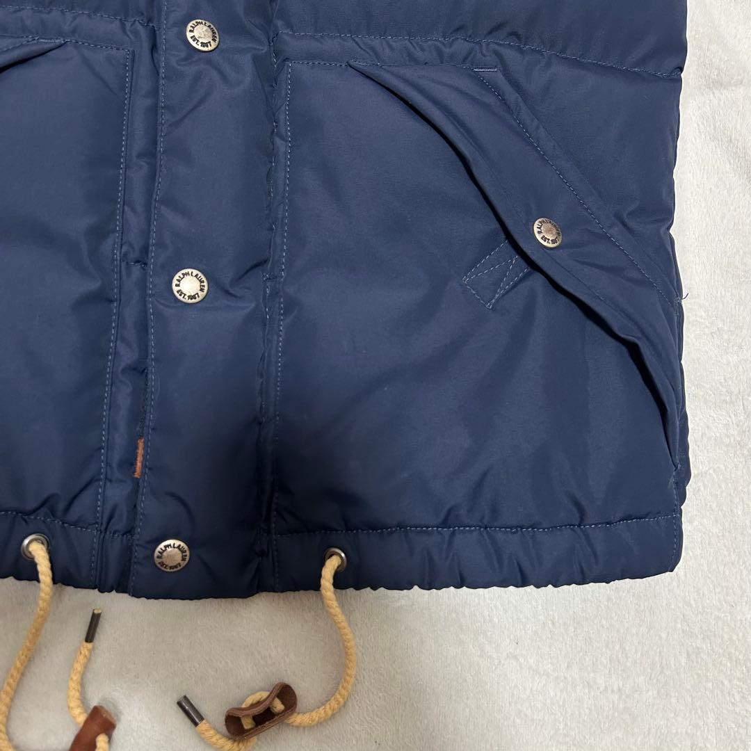 ポロラルフローレン ダウンベスト フードつき ブラック ユニセックス 定番 ポロラルフローレン ダウンベスト フードつき ブラック ユニセックス 定番