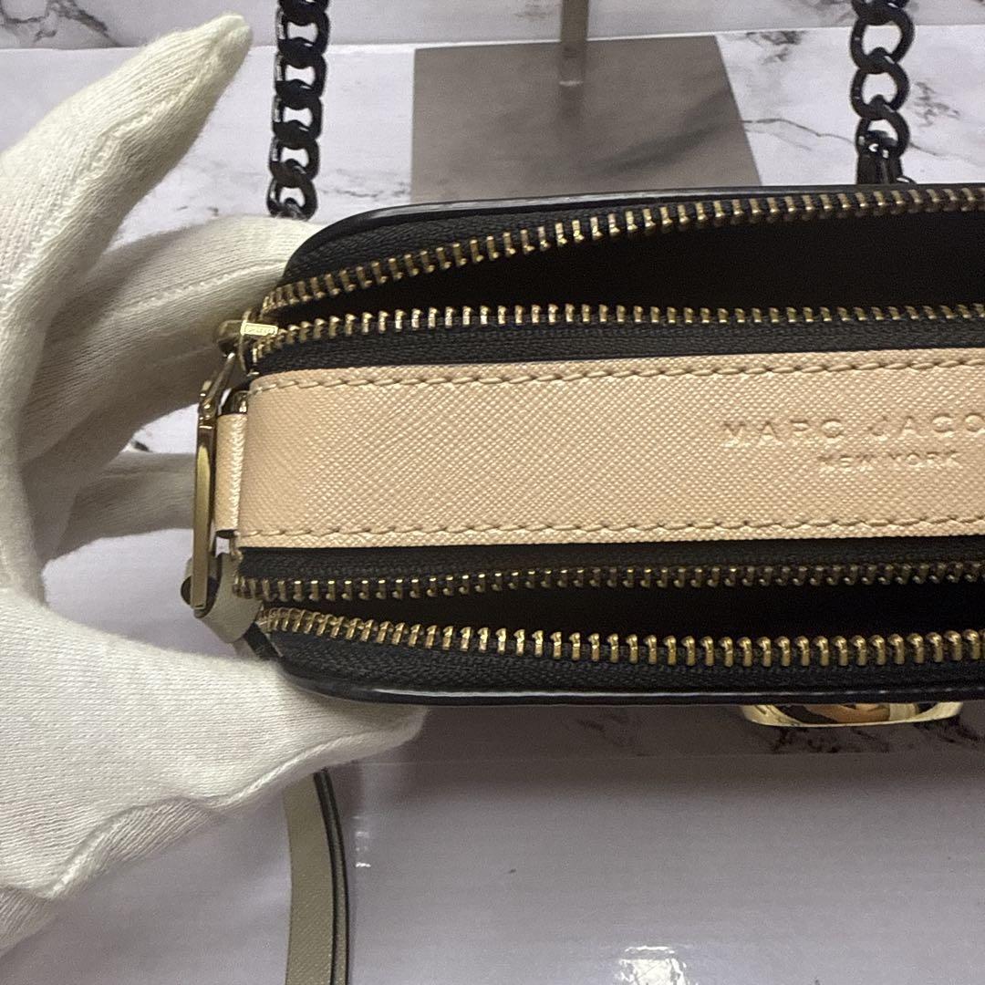 (美品)大人気、マークジェイコブス、チェーンショルダー、スナップショット、金ロゴ