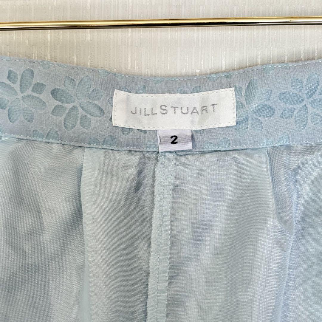 JILL STUART ジルスチュアート 花柄 シアー ショートパンツ タック