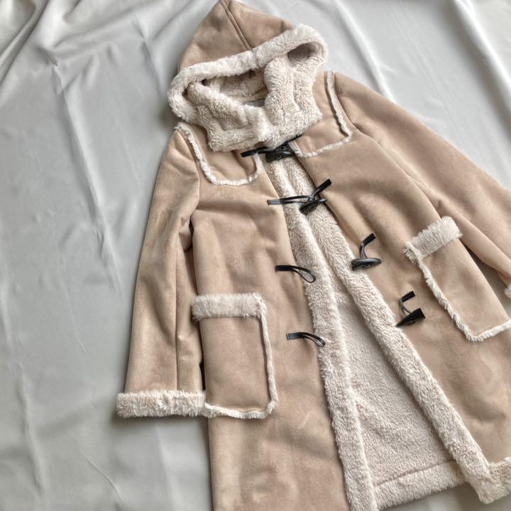 人気♡ ダッフル ロングコート もふもふファー RhLNS-m55574919433 ef-de エフデ ムートン 100%新品