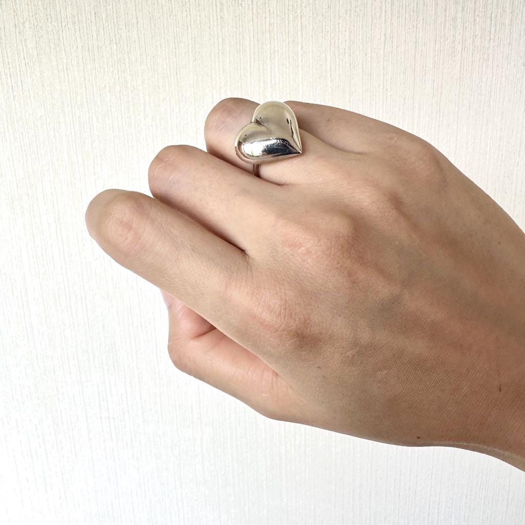 何でも揃う Puffy sun様専用！Silver Love リングΩ Heart アクセサリー