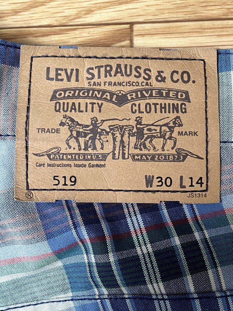 LEVI'S 519 チェック柄 ショートパンツ W30 L14廃盤品ビンテージ