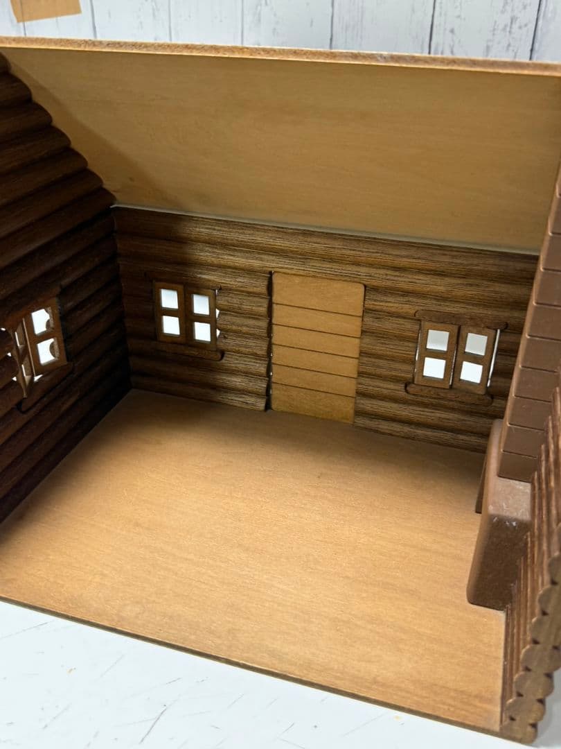 レア　初期シルバニアファミリー 丸太小屋　家具セット