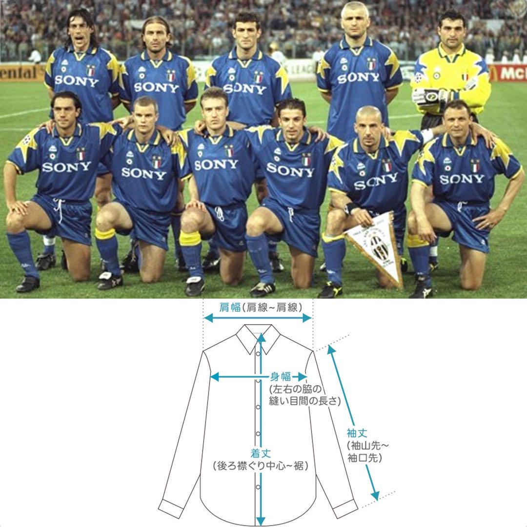 95-96☆ユベントス☆KAPPA☆襟付きサッカー ユニフォーム☆正規