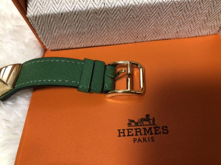 ■希少■HERMES エルメス レディース腕時計 グリーン