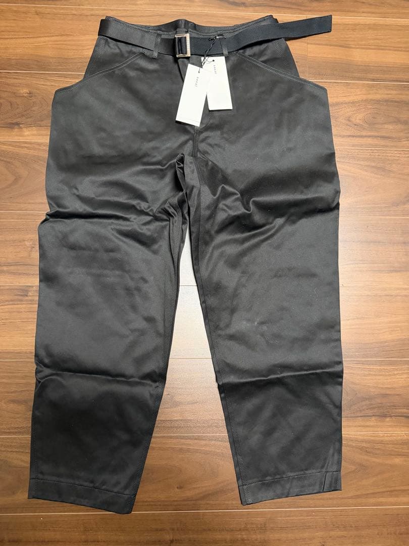 25ss sacai Cotton Chino Pants 1 BLACKS sacai