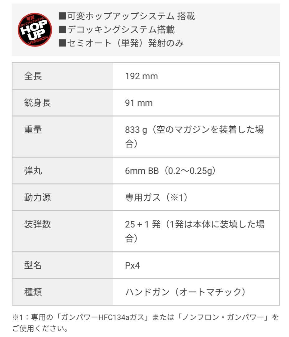 ガスガン　サバゲー　東京マルPX4