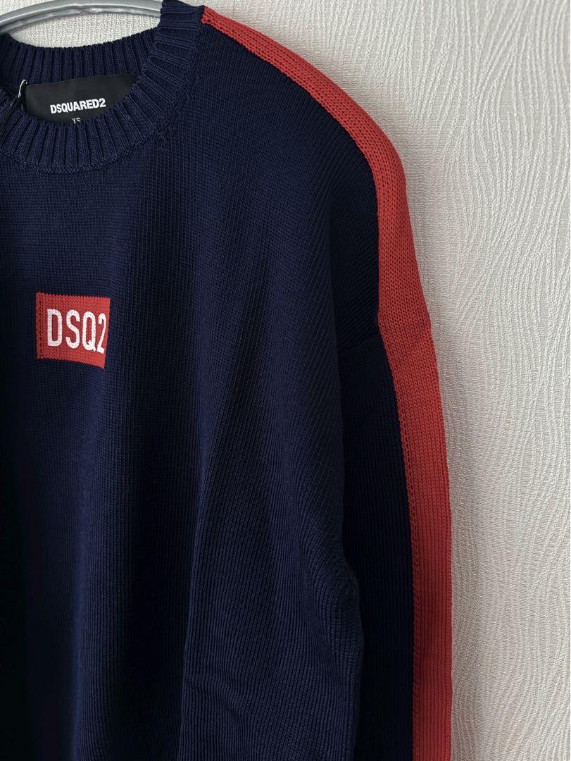 【新品】DSQUARED2 ディースクエアード ネイビー 長袖ニット 画像2