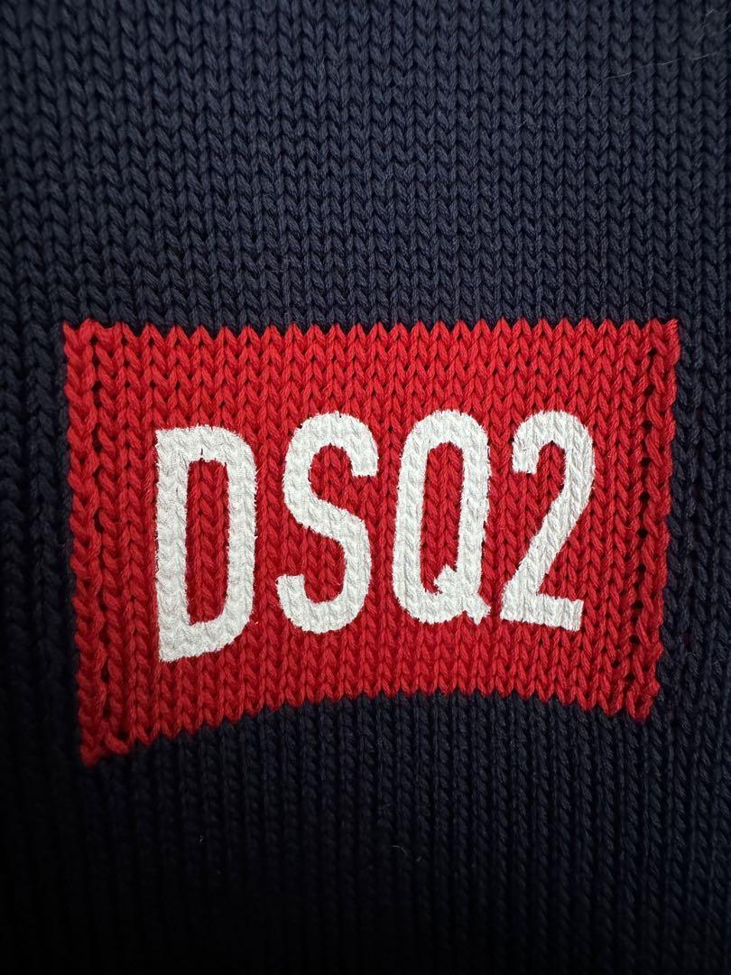 【新品】DSQUARED2 ディースクエアード ネイビー 長袖ニット 画像3