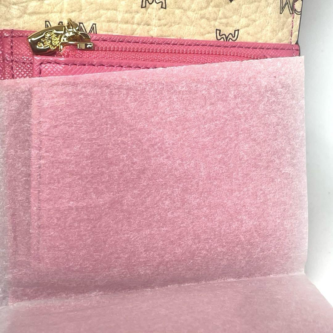 専用❗️未使用品♡MCM✨エムシーエム　ヴィセトス　柄　ベージュ　二つ折り財