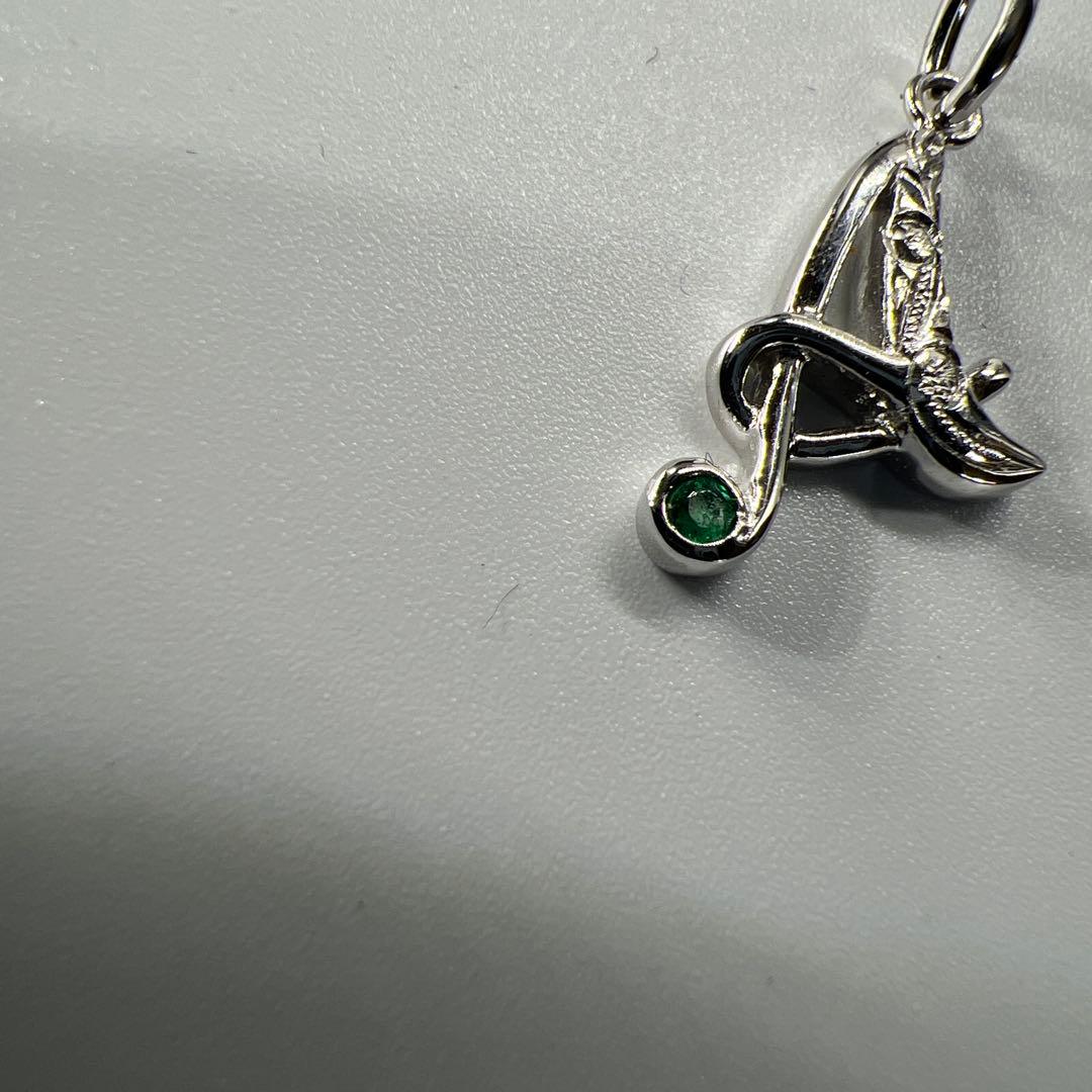 シルバー製ハワイアン手彫り A型ペンダントトップ チェーン40センチ付き シルバー製ハワイアン手彫り A型ペンダントトップ チェーン40センチ付き