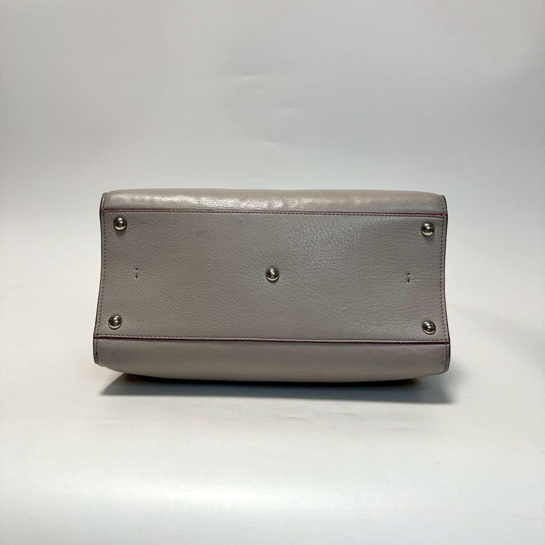 p38【美品】保存袋付 フェンディ トロワジュール レザー 2way