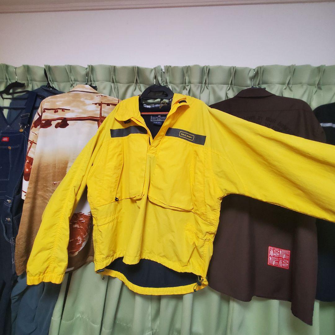 90s POLO SPORT Logo Anorak Parka 白 XL ポロスポーツ