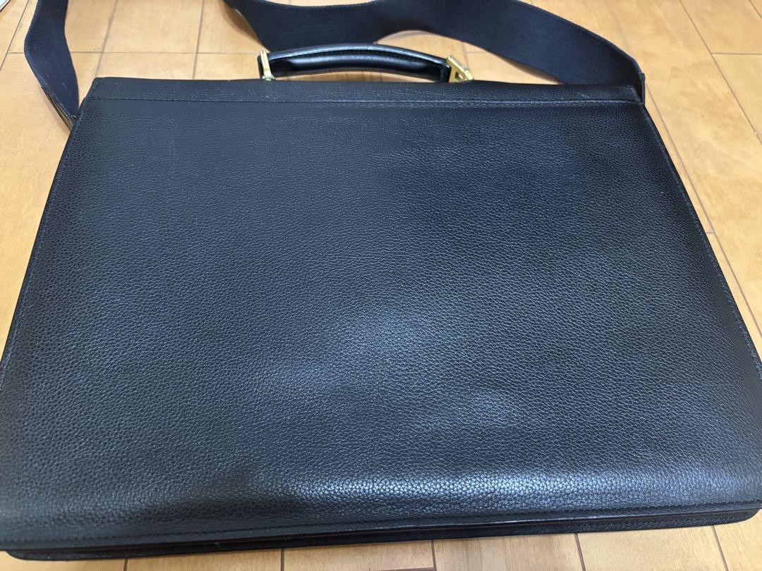 Bally ブラックレザー ビジネスバッグ
